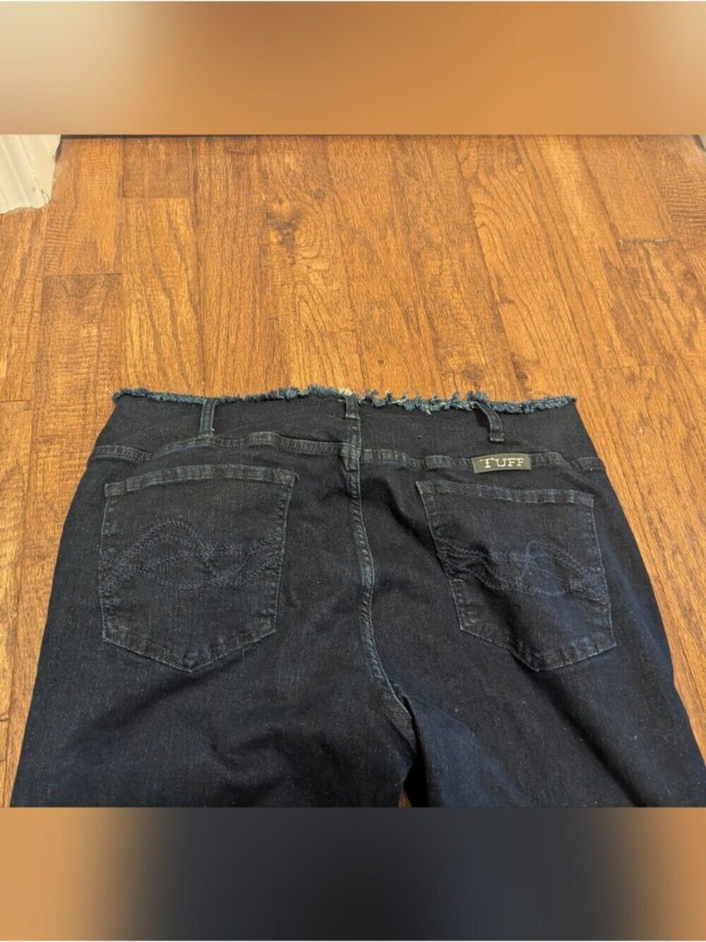 Y2K Cowgirl tuff Co Vintage jeans With Ultra Flare & Silver Button Details Sz 34 - Picture 5 of 8